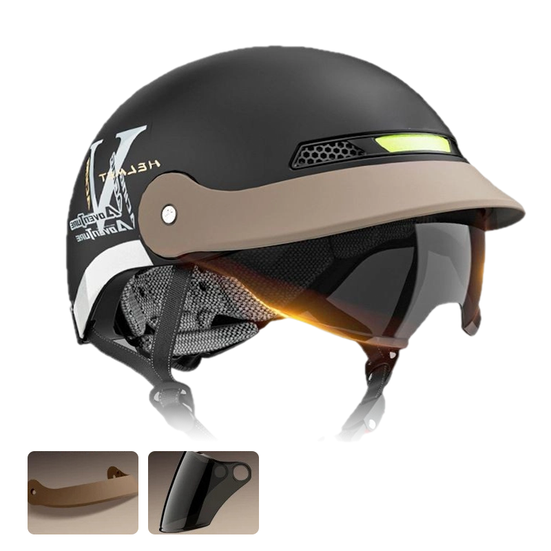 Casque de moto léger, respirant et résistant aux chocs