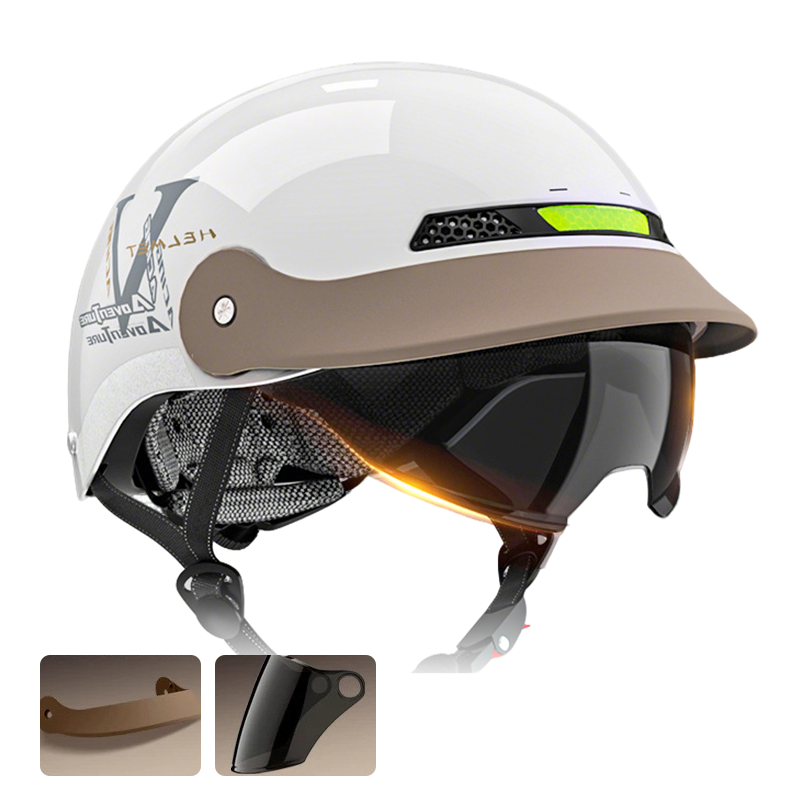 Casque de moto léger, respirant et résistant aux chocs
