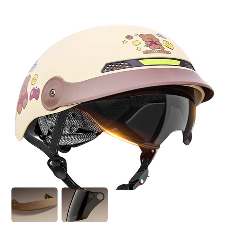 Casque de moto léger, respirant et résistant aux chocs