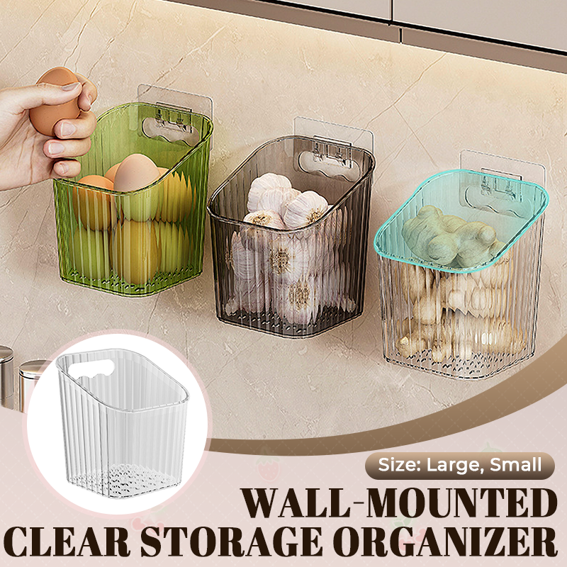 Organisateur de rangement transparent mural