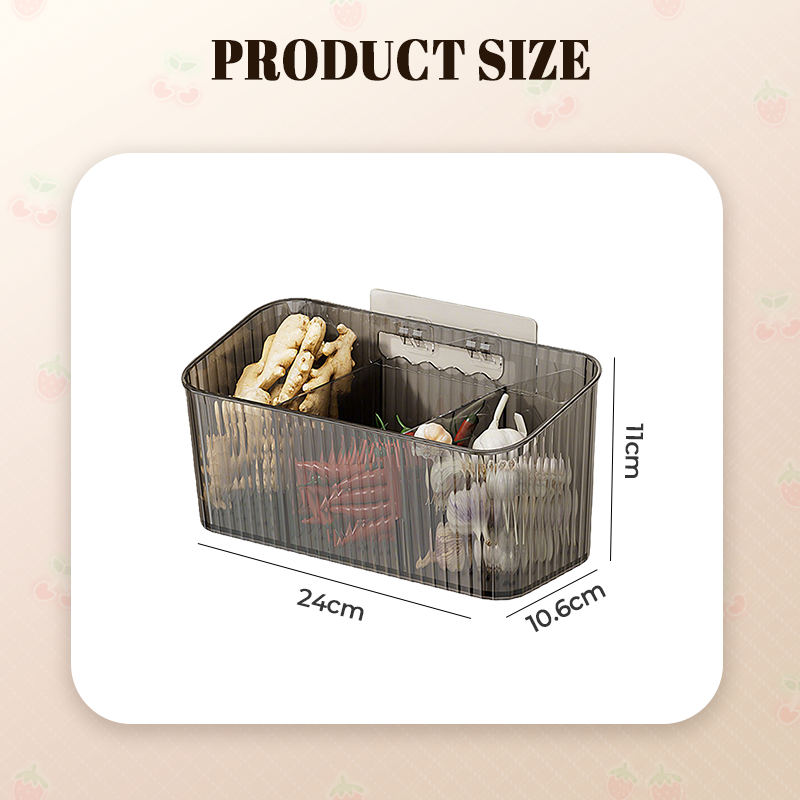 Organisateur de rangement transparent mural