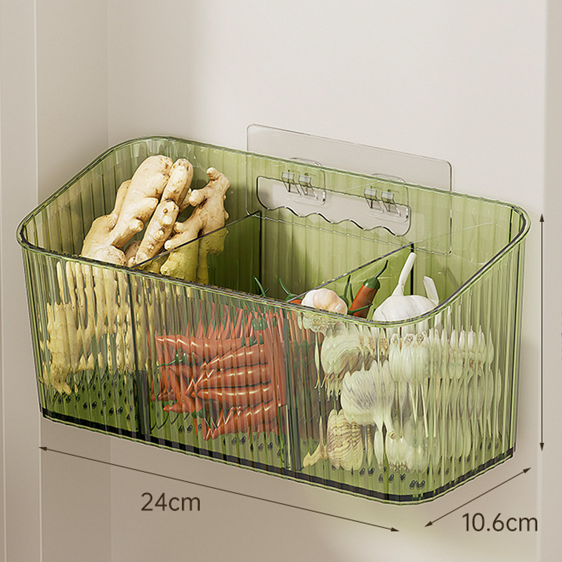Organisateur de rangement transparent mural