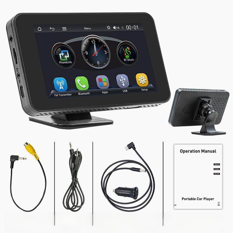 Lecteur multimédia de voiture 4,7 pouces avec écran tactile HD