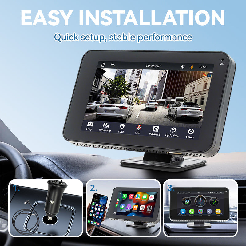 Lecteur multimédia de voiture 4,7 pouces avec écran tactile HD