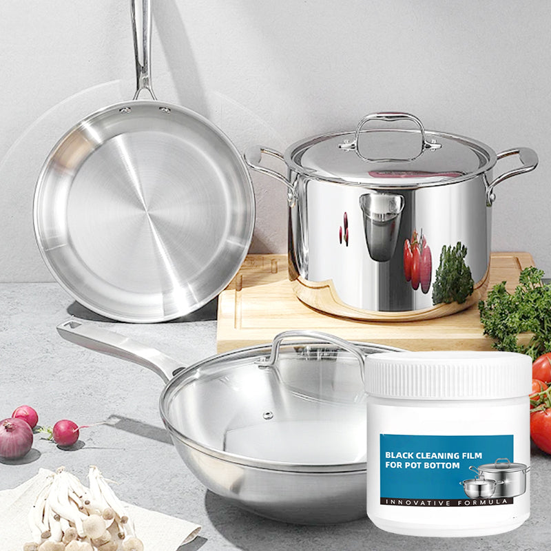 Pâte Dissolvante Résidus Brûlés - Nettoyage Profond pour Casseroles/Plats sans Rayurer, Élimine Graisse et Carbonisation en 5 Min