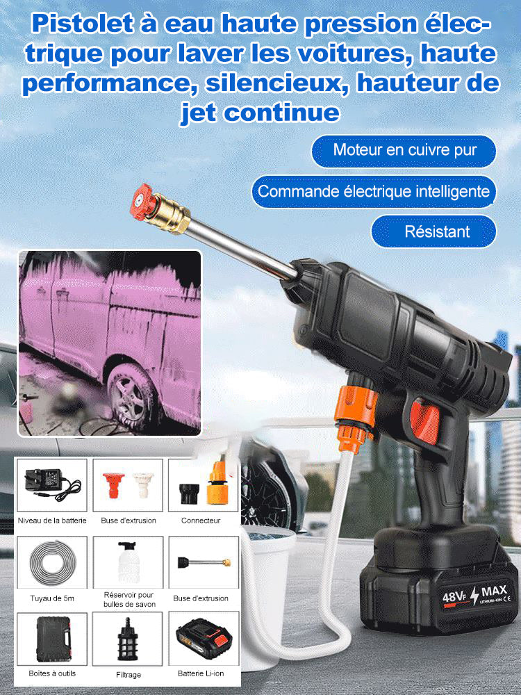 Pistolet de lavage de voiture électrique haute pression