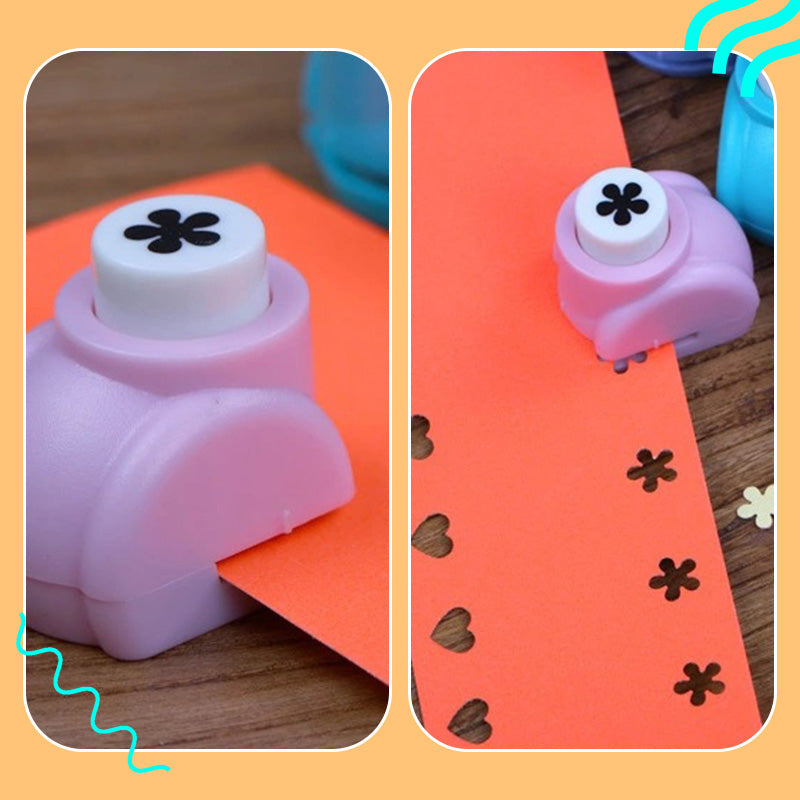 DE RÉDUCTION Perforatrice DIY Loisirs Créatifs Enfant - Crée des Formes Mignonnes (Cœurs/Étoiles/Flocons) pour Scrapbooking et Cartes