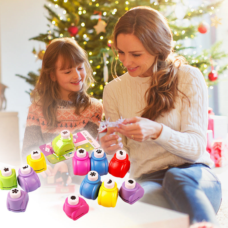 DE RÉDUCTION Perforatrice DIY Loisirs Créatifs Enfant - Crée des Formes Mignonnes (Cœurs/Étoiles/Flocons) pour Scrapbooking et Cartes