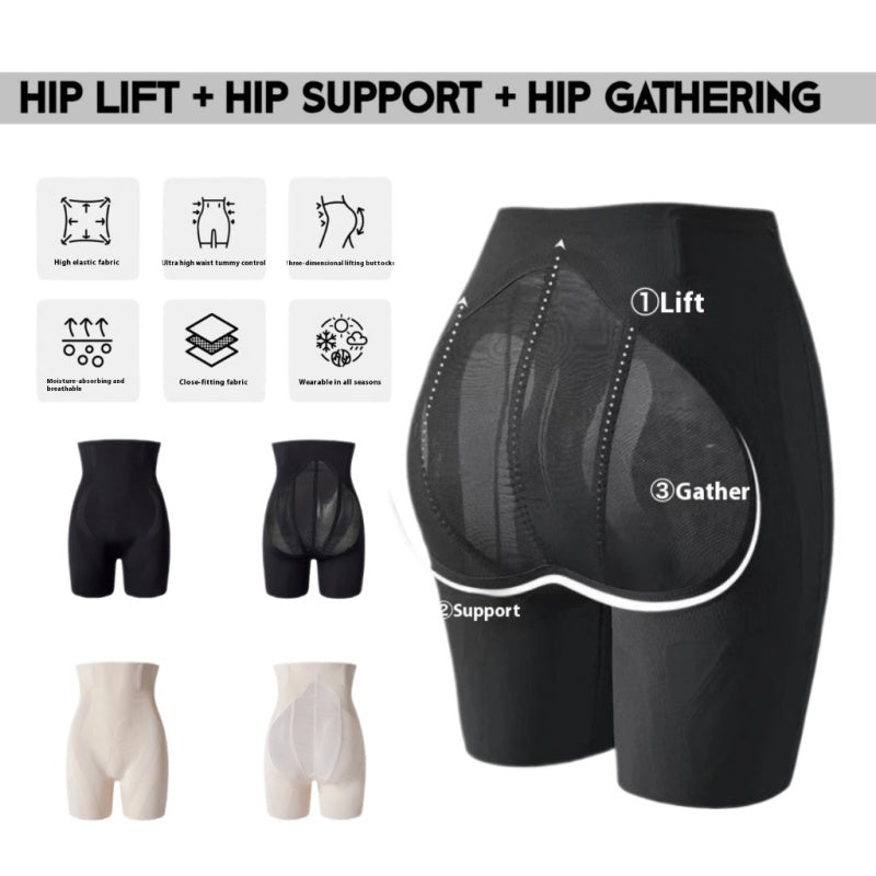 High-waisted butt-lifting shaping shorts