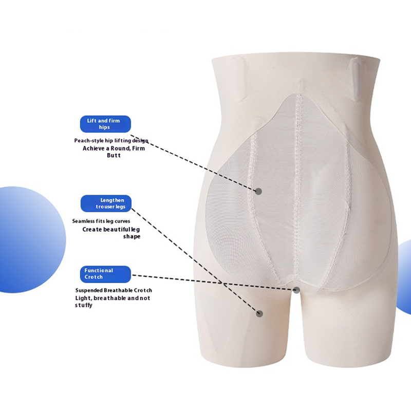 High-waisted butt-lifting shaping shorts