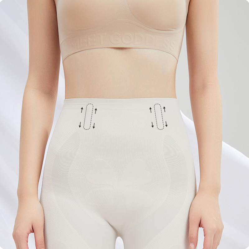 High-waisted butt-lifting shaping shorts