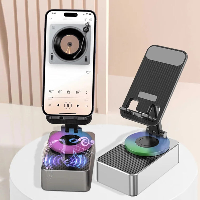 Mobile phone holder with Bluetooth audio transmission