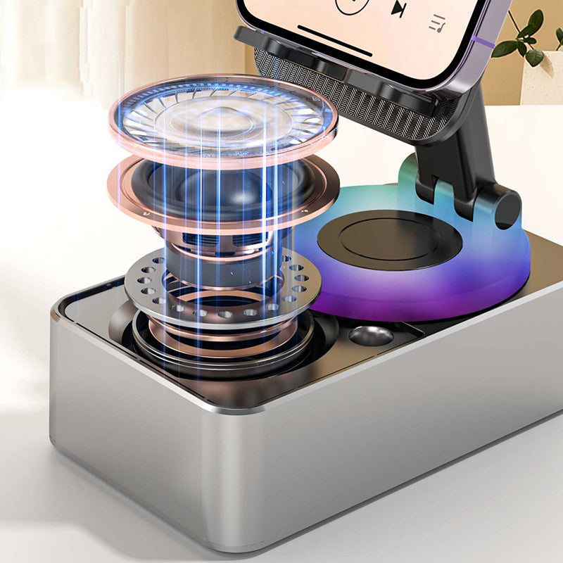 Mobile phone holder with Bluetooth audio transmission