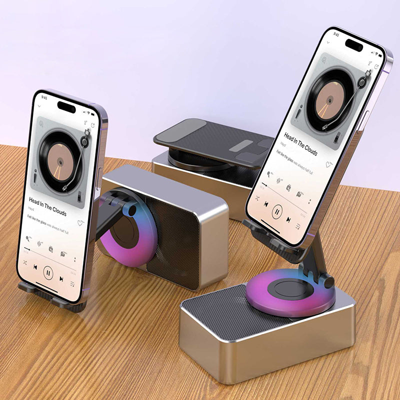 Mobile phone holder with Bluetooth audio transmission