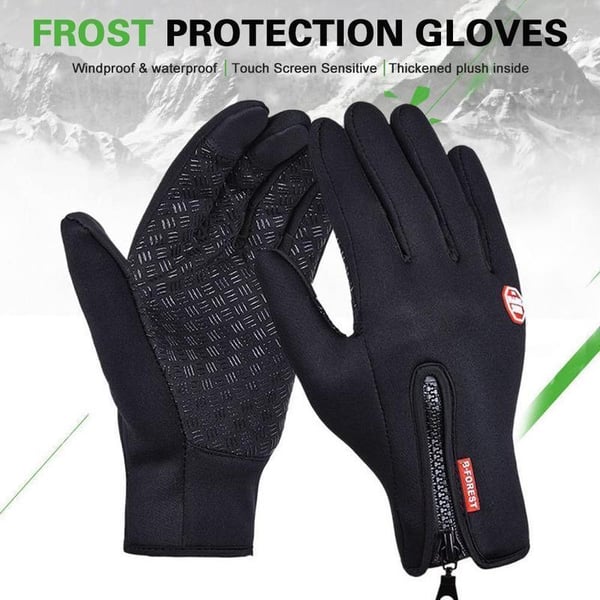 Tactile Screen Compatible Thermal Warm Gloves for Cycling, Running, and Driving