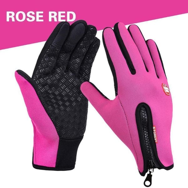 Tactile Screen Compatible Thermal Warm Gloves for Cycling, Running, and Driving