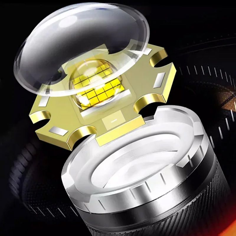 Lampe de poche LED zoom puissante - Haute intensité