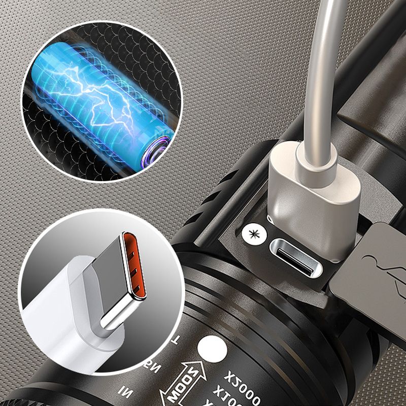 Lampe de poche LED zoom puissante - Haute intensité