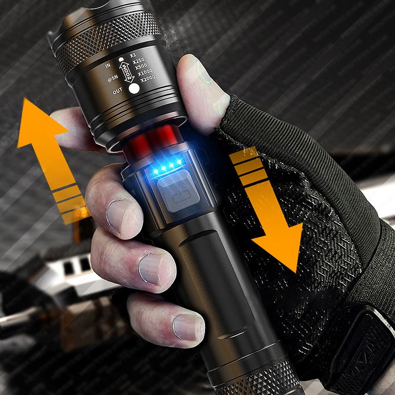 Lampe de poche LED zoom puissante - Haute intensité