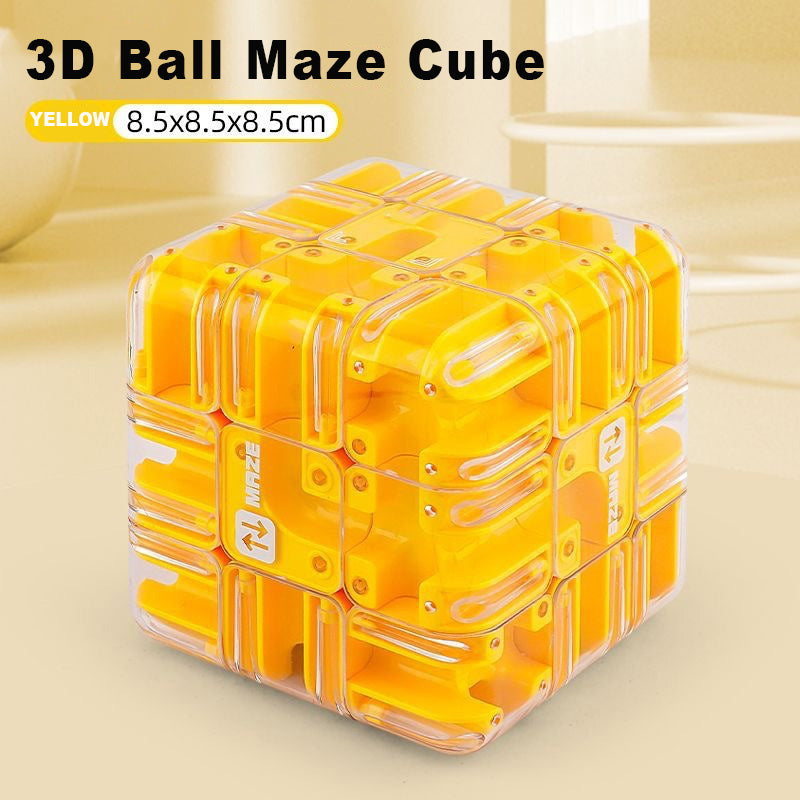 Casse-tête cube roulant avec labyrinthe 3D amusant