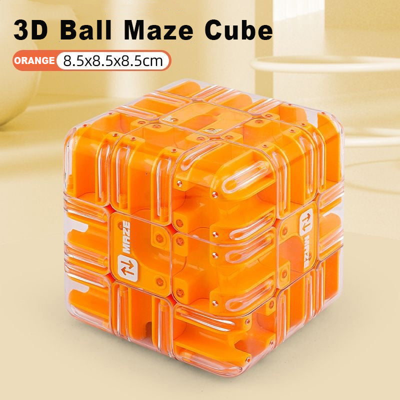 Casse-tête cube roulant avec labyrinthe 3D amusant