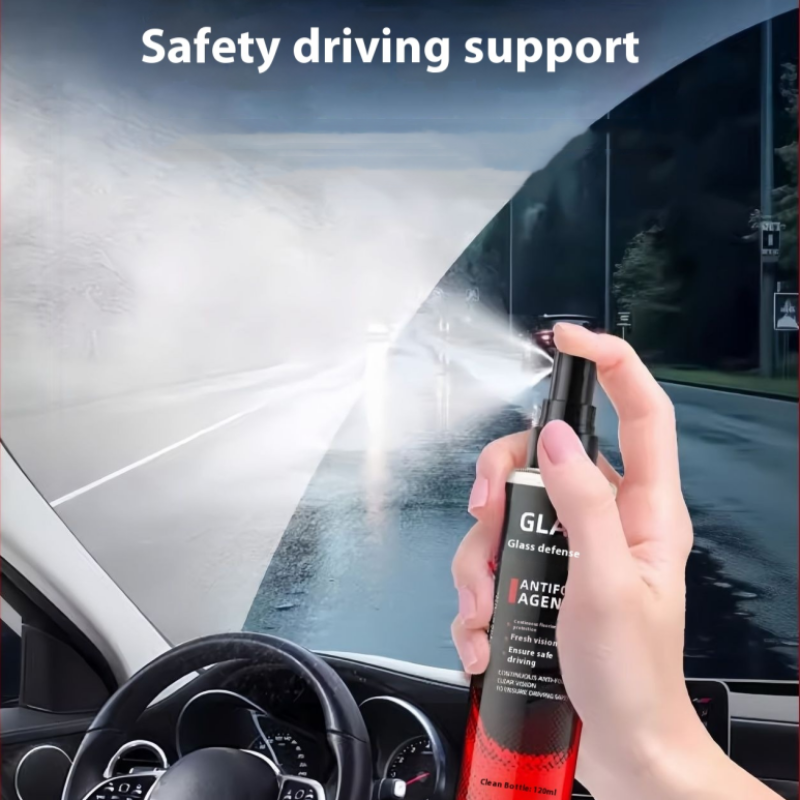 Anti-fog spray for interior windows, car and home