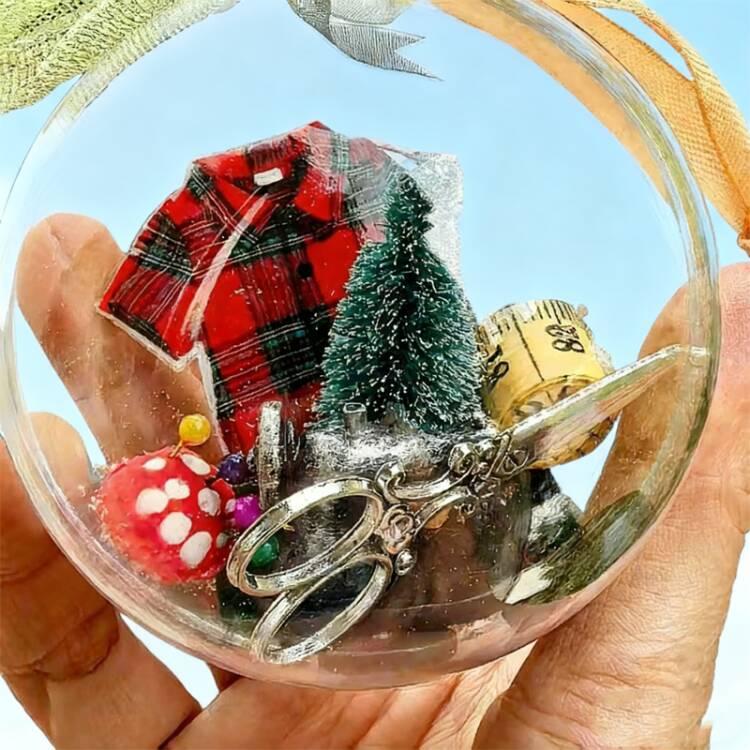 50 % DE RÉDUCTION Décoration de Noël à coudre : boule à neige