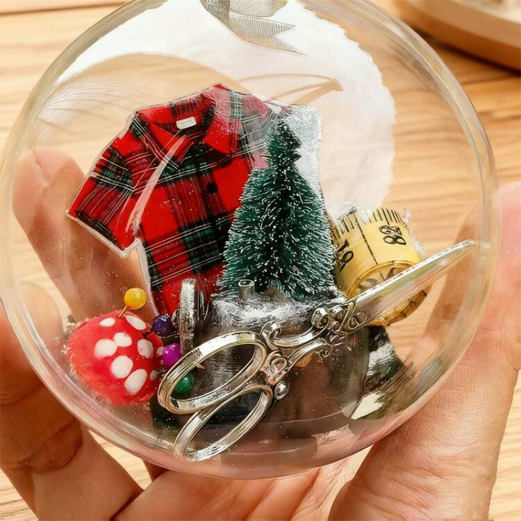50 % DE RÉDUCTION Décoration de Noël à coudre : boule à neige