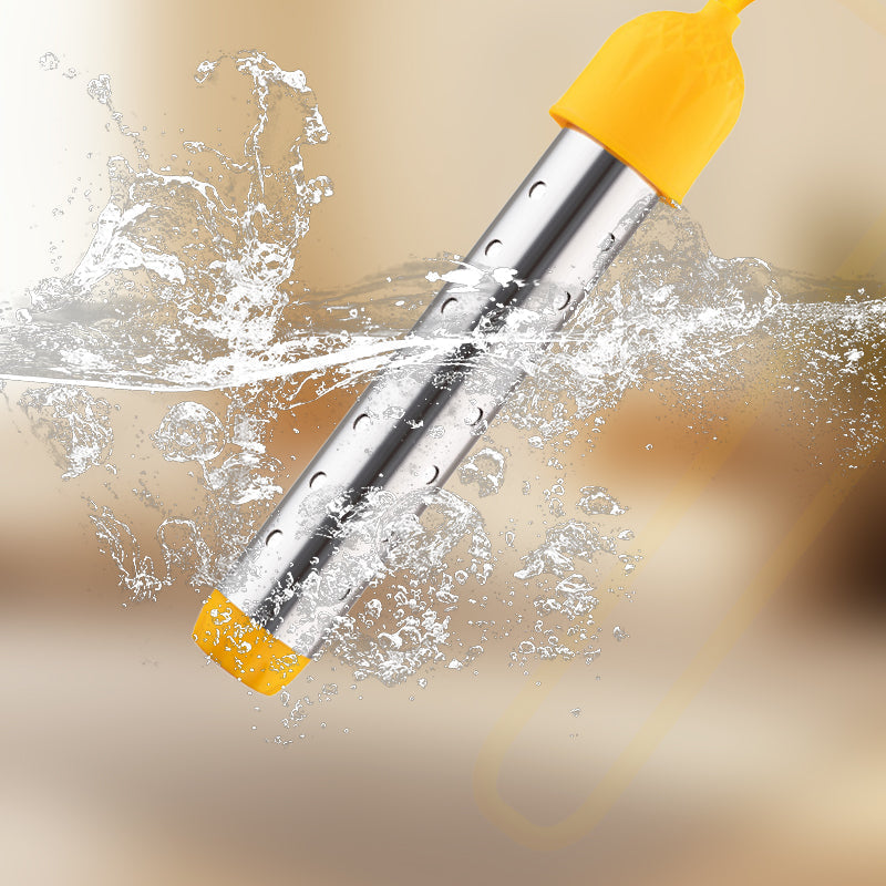 Immersion heater in stainless steel, fast heating. Powerful heating device for immediate heat.