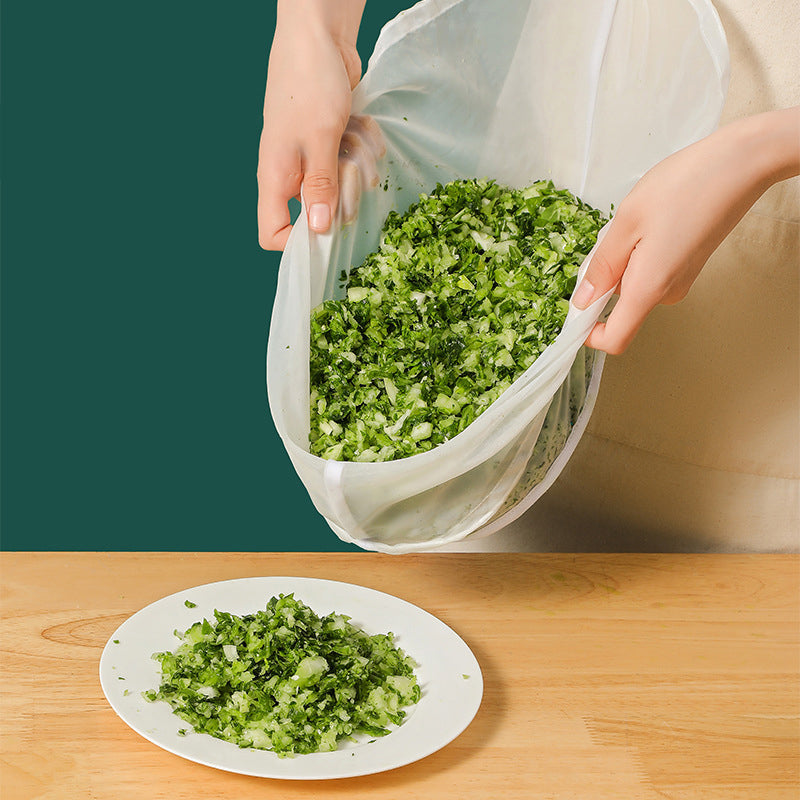 Sac filtrant professionnel pour lait de soja maison & préparations culinaires