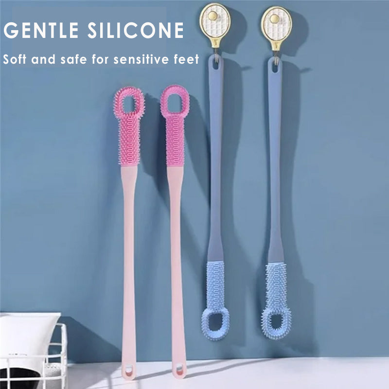 Brosse à long manche pour nettoyer les orteils et les pieds