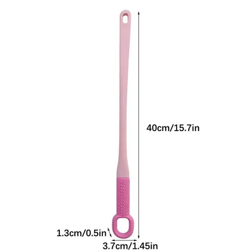 Brosse à long manche pour nettoyer les orteils et les pieds