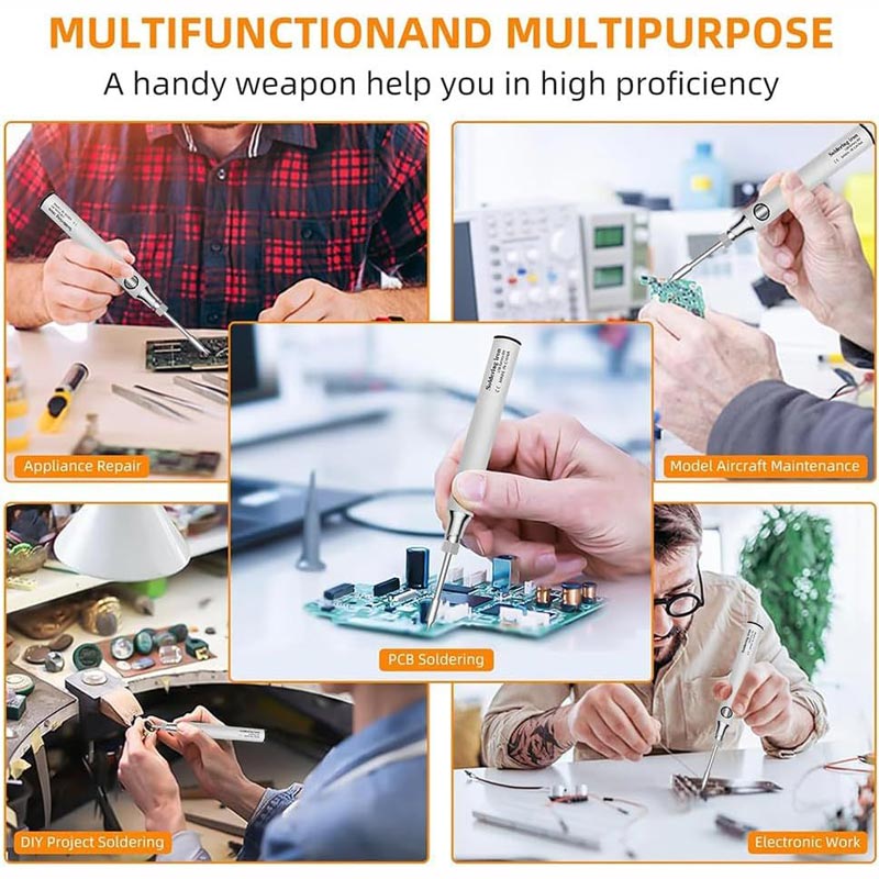 Multifunctional Cordless Portable Soldering Iron Kit