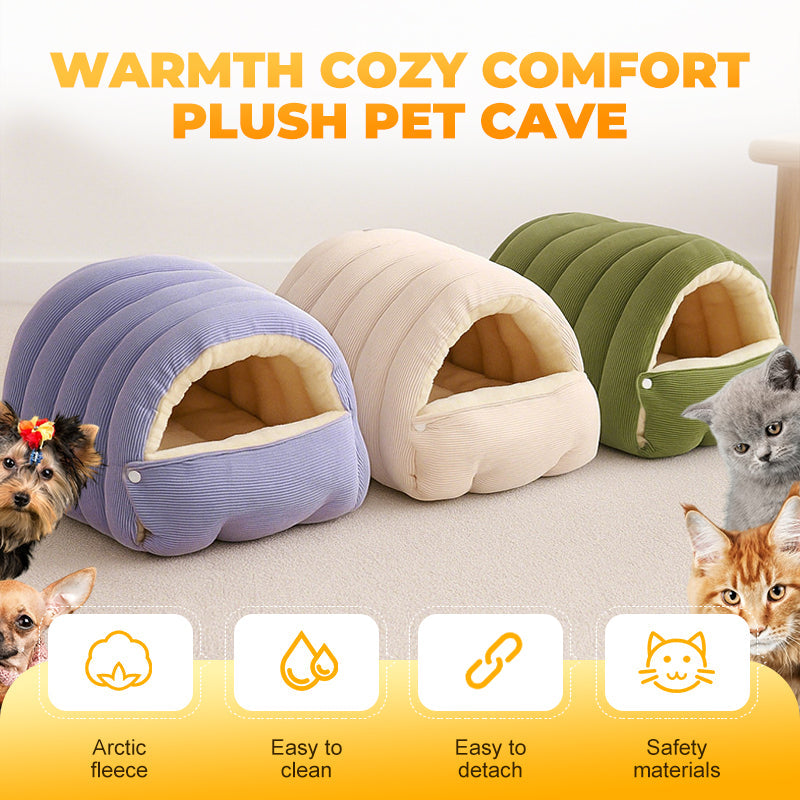 De réduction Chaleur, confort douillet, niche en peluche pour animaux domestiques