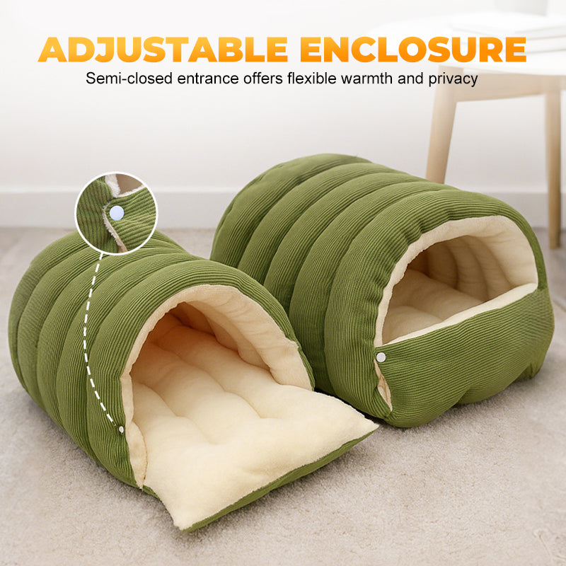 De réduction Chaleur, confort douillet, niche en peluche pour animaux domestiques