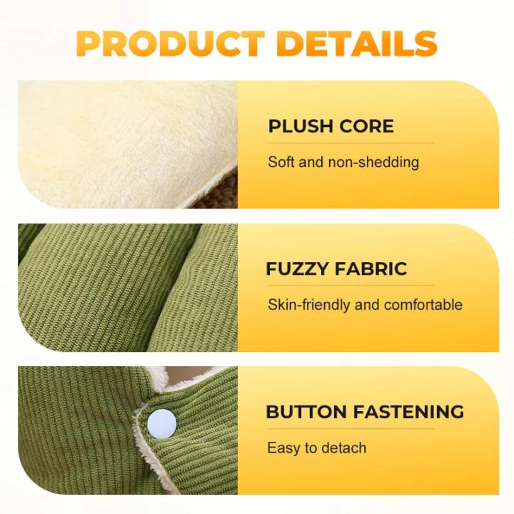De réduction Chaleur, confort douillet, niche en peluche pour animaux domestiques