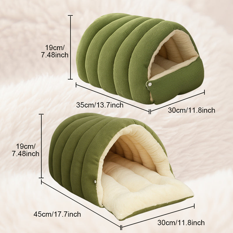 De réduction Chaleur, confort douillet, niche en peluche pour animaux domestiques
