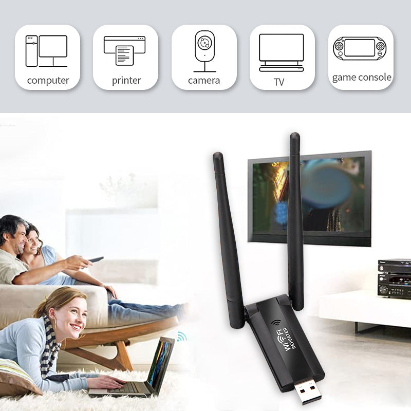 Amplificateur de signal Wi-Fi alimenté par USB