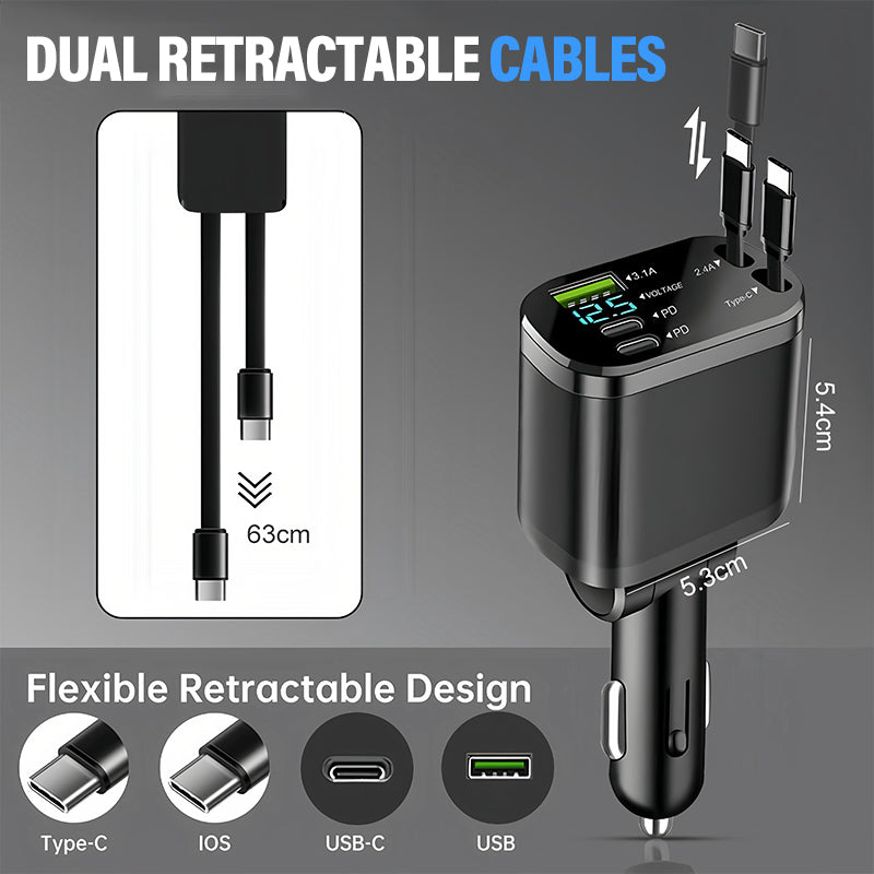 DE RDUCTION Chargeur Rapide pour Voiture avec Éclairage d'Ambiance Ciel Étoilé Moderne et Pratique