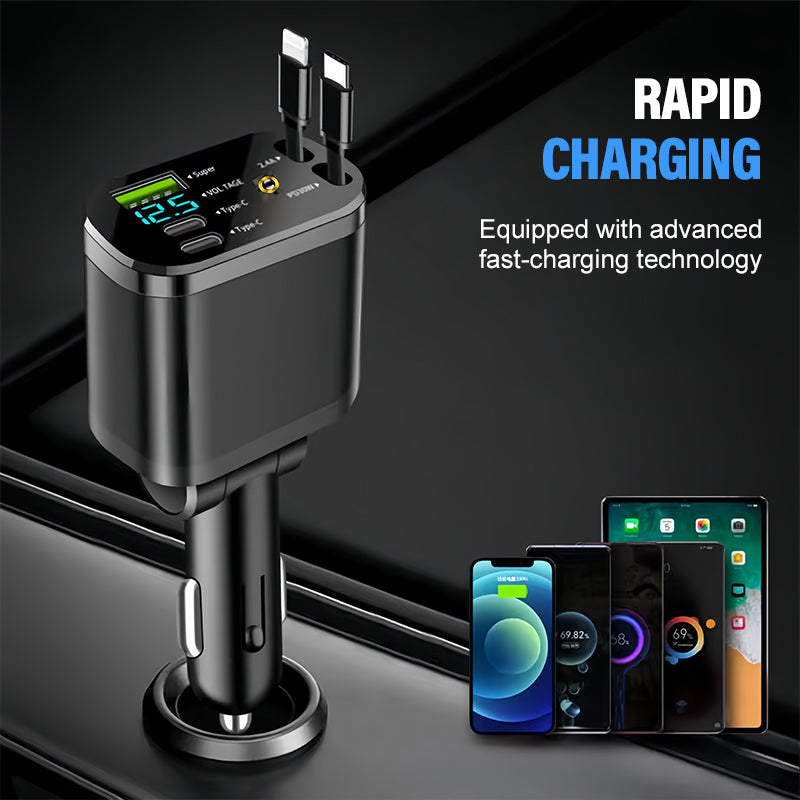 DE RDUCTION Chargeur Rapide pour Voiture avec Éclairage d'Ambiance Ciel Étoilé Moderne et Pratique