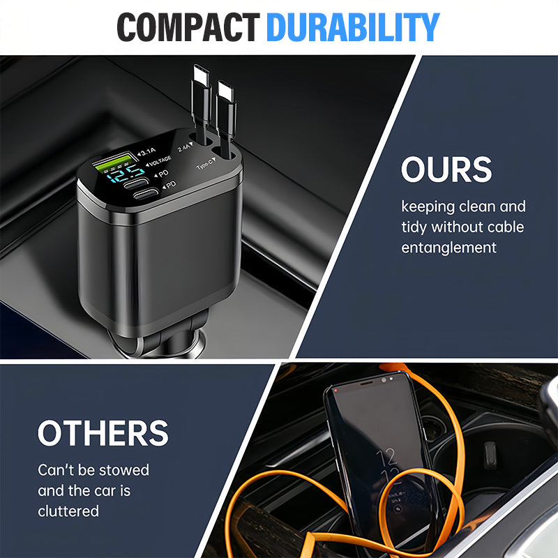 DE RDUCTION Chargeur Rapide pour Voiture avec Éclairage d'Ambiance Ciel Étoilé Moderne et Pratique