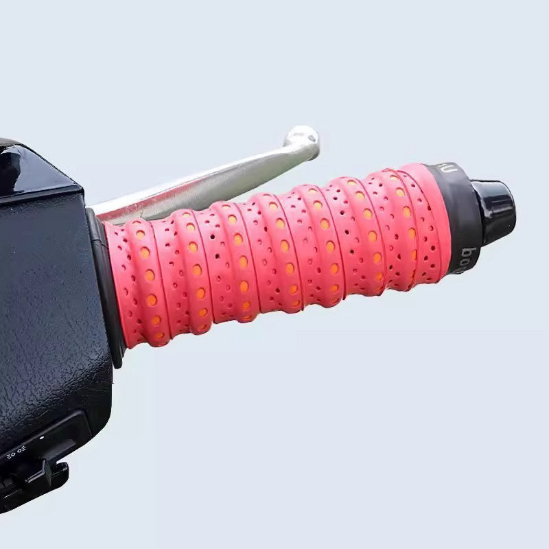 Ruban de Guidon de Moto en Silicone Doux Antidérapant à Réduction des Vibrations