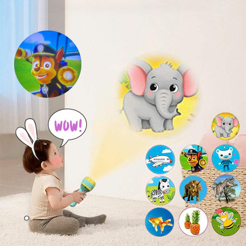 Lampe de poche de projection éducative pour enfants