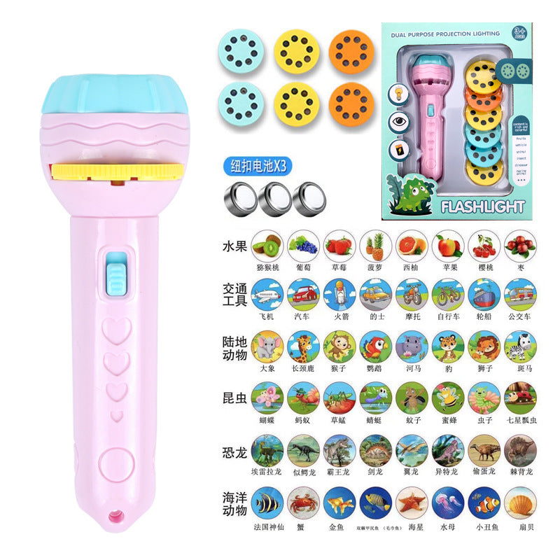 Lampe de poche de projection éducative pour enfants