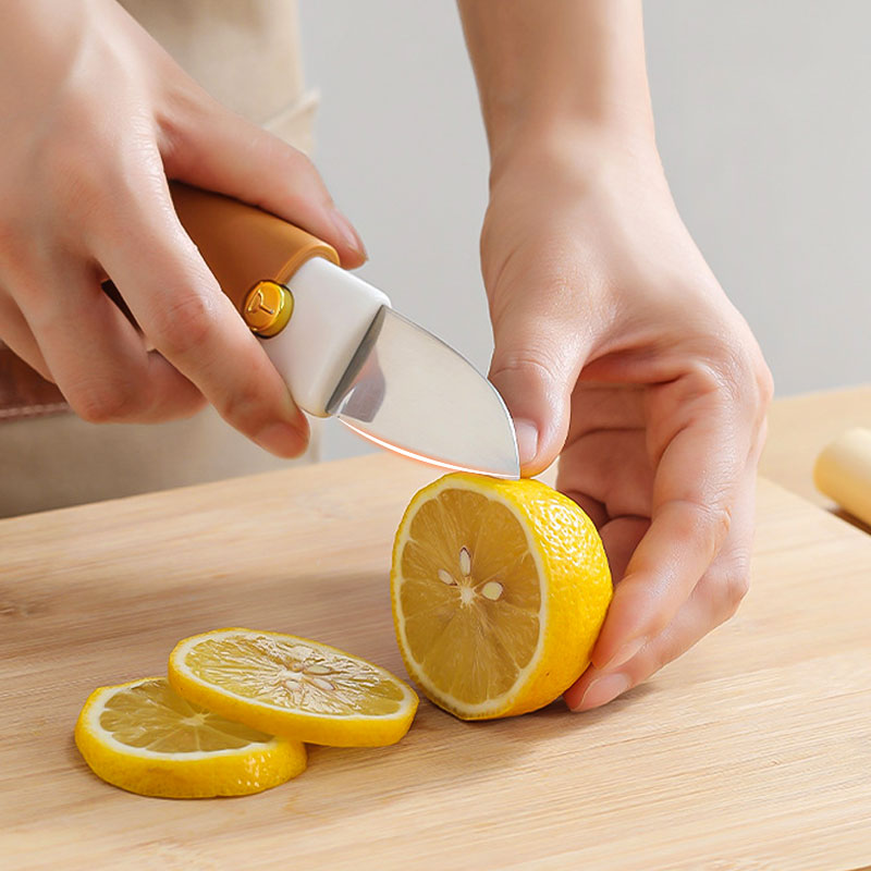 Couteau et éplucheur de fruits 2 en 1 portable et compact