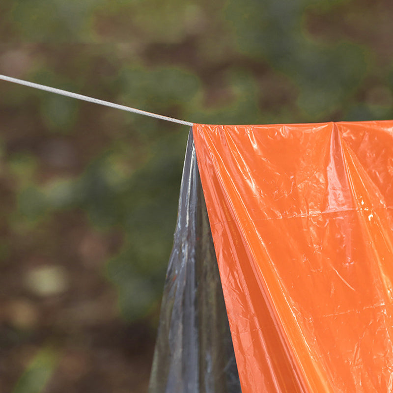 Emergency blankets, sleeping bags, tents for safe hikes
