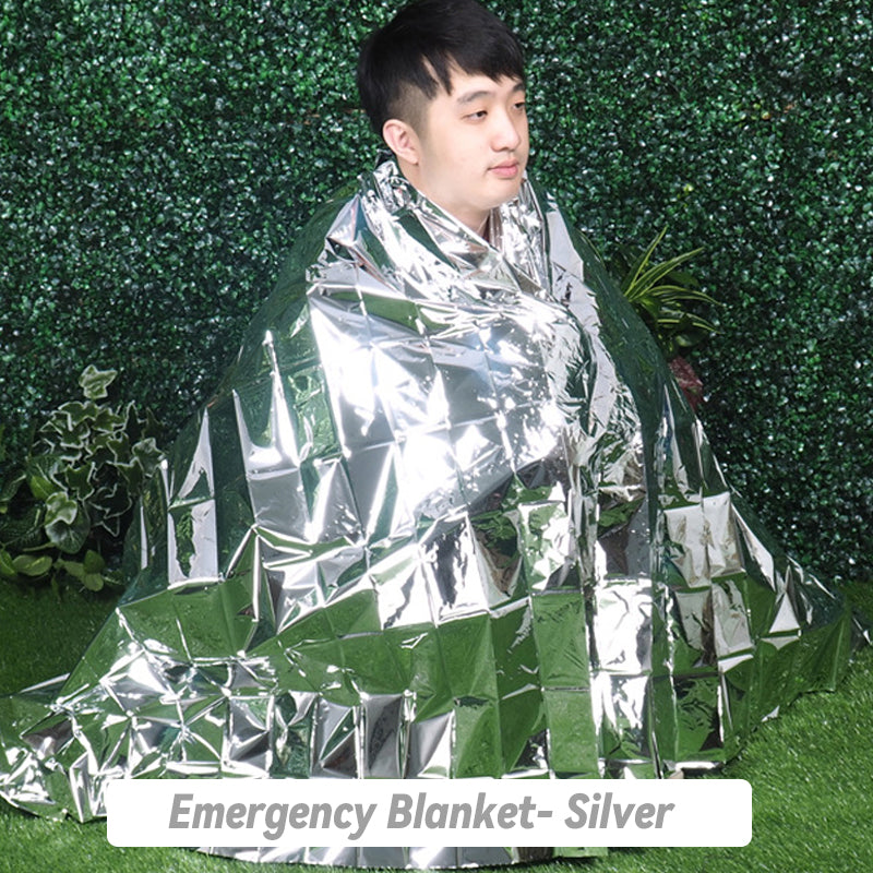 Emergency blankets, sleeping bags, tents for safe hikes
