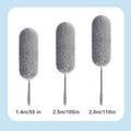 Retractable fiber optic dust cleaning tool