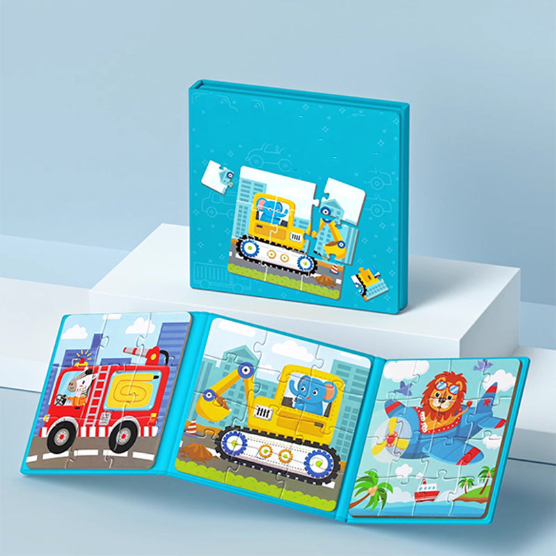 Livre de construction magnétique pour enfants