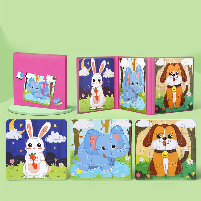 Livre de construction magnétique pour enfants